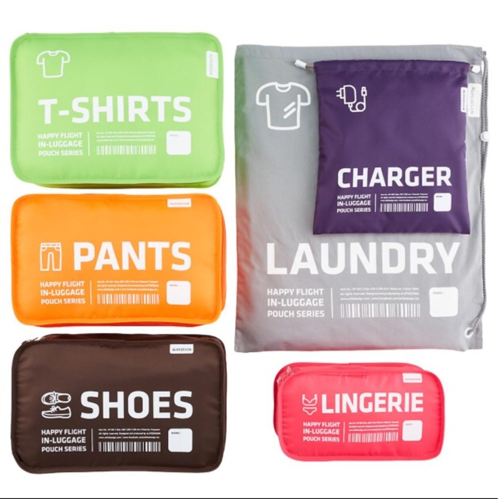 6 Piece Packing Cube Set